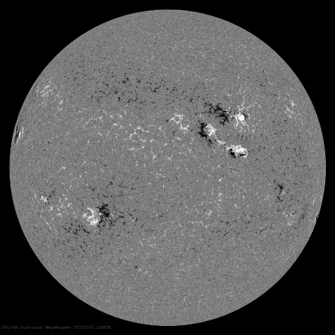 Image of Sun's magnetic field