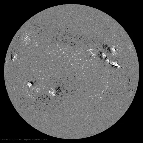 Image of Sun's magnetic field