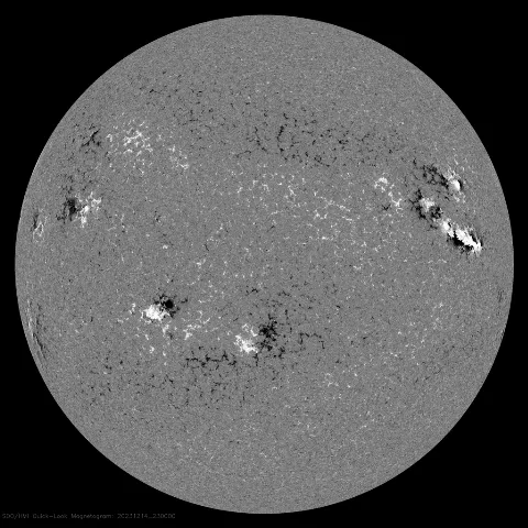 Image of Sun's magnetic field