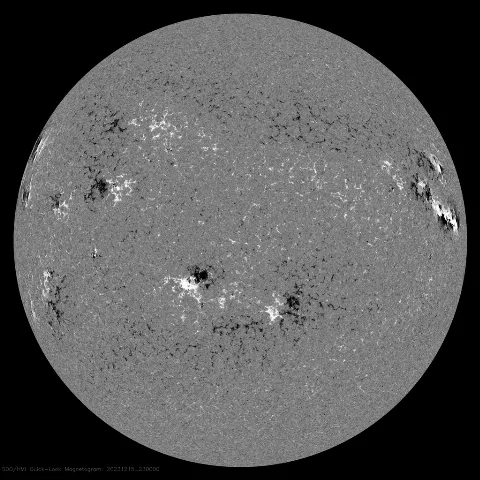 Image of Sun's magnetic field