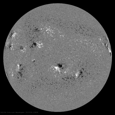 Image of Sun's magnetic field