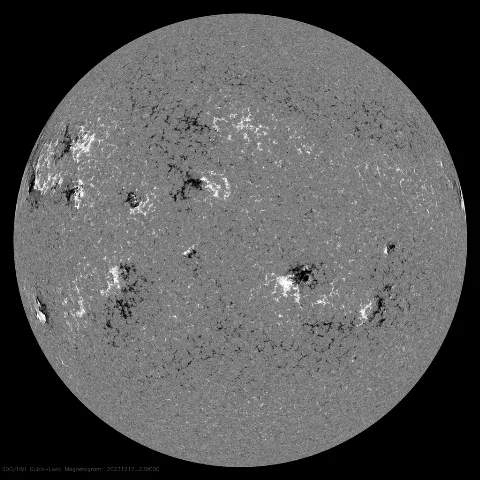 Image of Sun's magnetic field