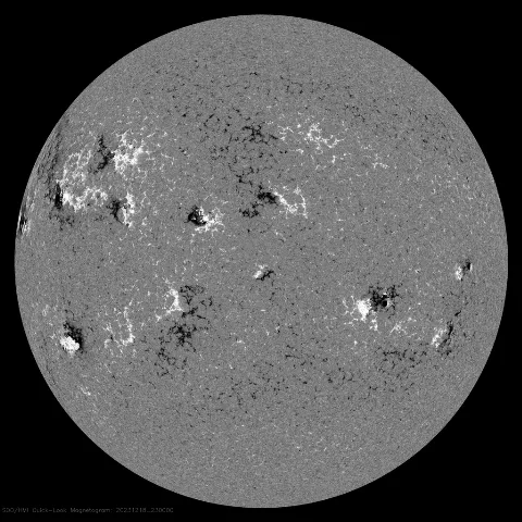 Image of Sun's magnetic field