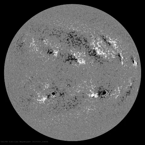 Image of Sun's magnetic field