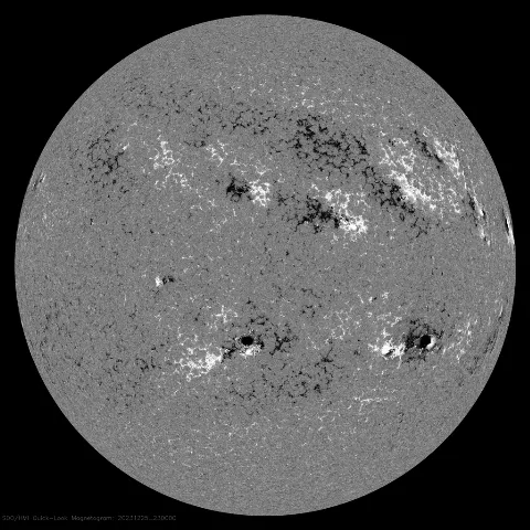 Image of Sun's magnetic field