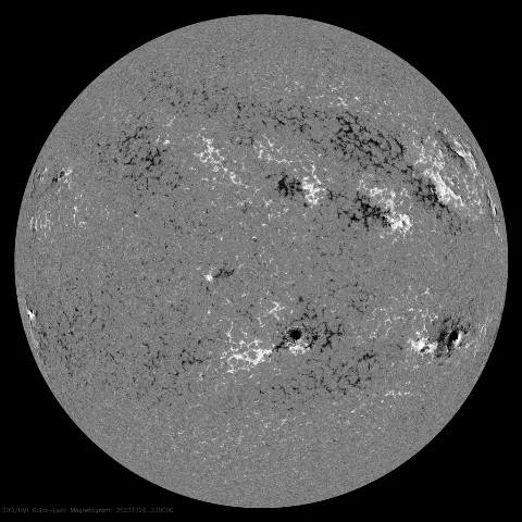 Image of Sun's magnetic field