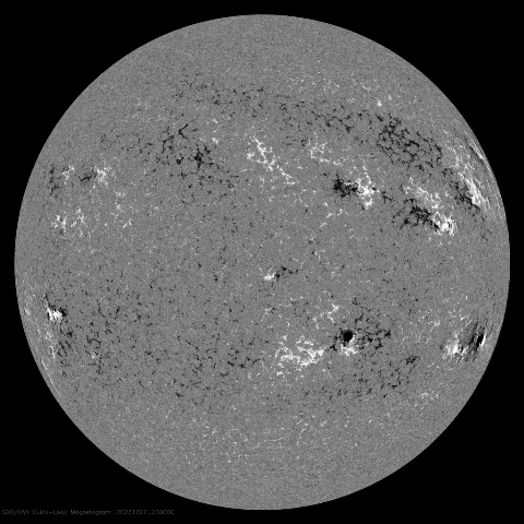 Image of Sun's magnetic field