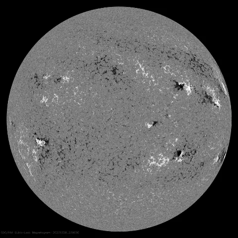 Image of Sun's magnetic field