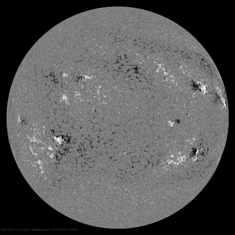 Image of Sun's magnetic field