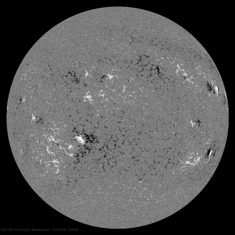 Image of Sun's magnetic field