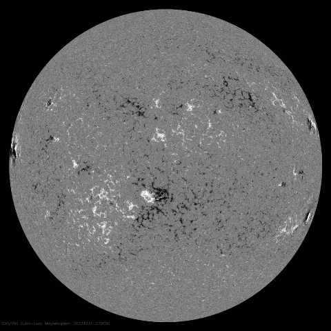 Image of Sun's magnetic field