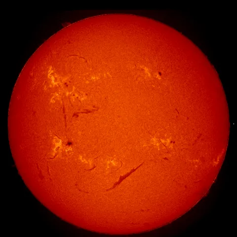 Image of Sun's chromosphere