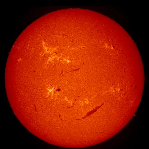 Image of Sun's chromosphere