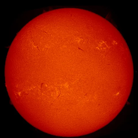 Image of Sun's chromosphere