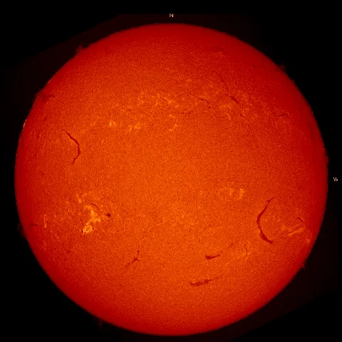 Image of Sun's chromosphere