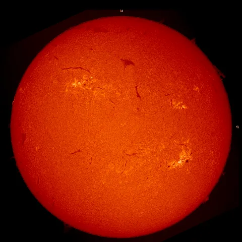 Image of Sun's chromosphere