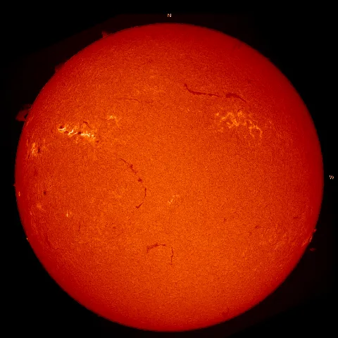 Image of Sun's chromosphere