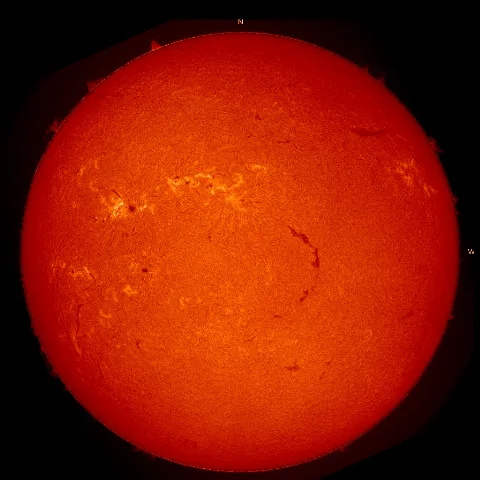 Image of Sun's chromosphere