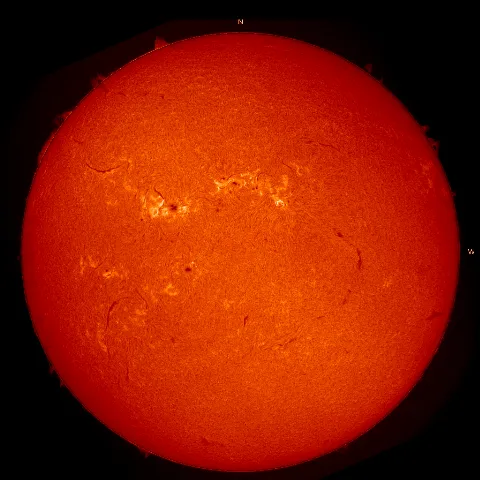 Image of Sun's chromosphere