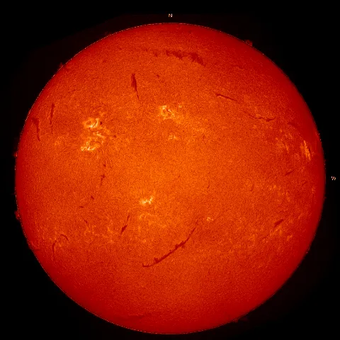 Image of Sun's chromosphere