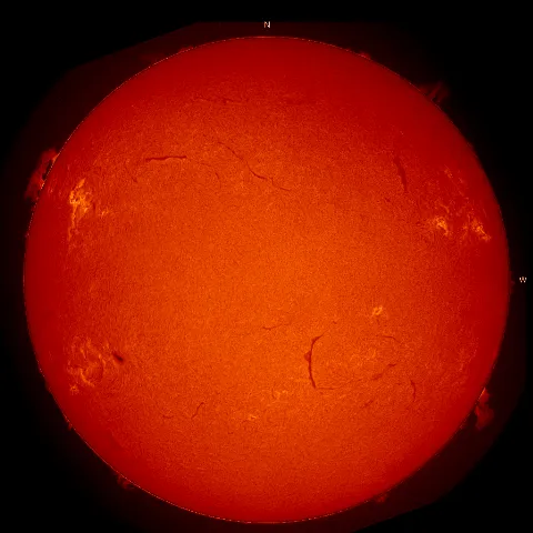 Image of Sun's chromosphere