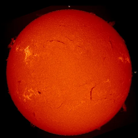 Image of Sun's chromosphere