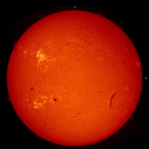 Image of Sun's chromosphere