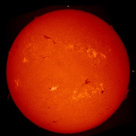 Image of Sun's chromosphere