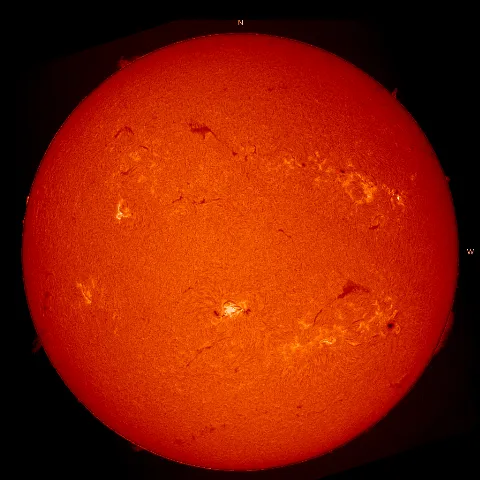 Image of Sun's chromosphere