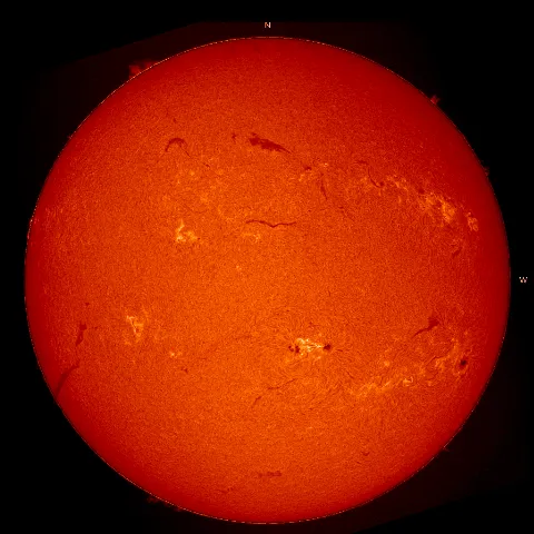 Image of Sun's chromosphere