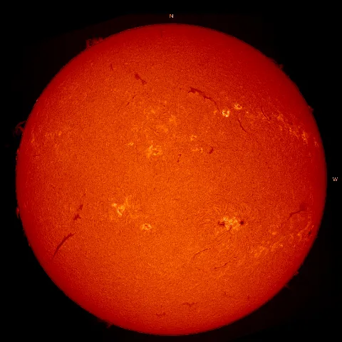 Image of Sun's chromosphere