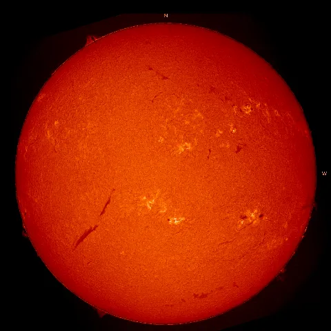 Image of Sun's chromosphere