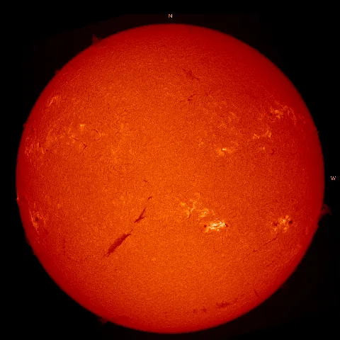 Image of Sun's chromosphere