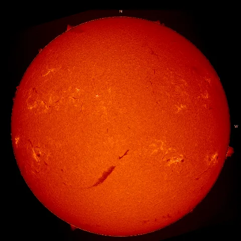 Image of Sun's chromosphere