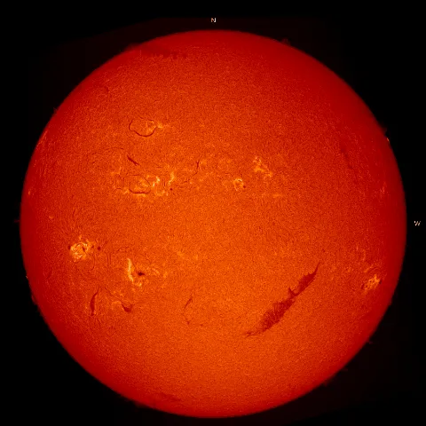 Image of Sun's chromosphere