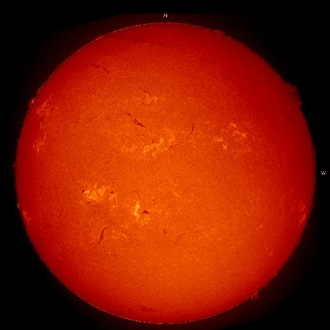 Image of Sun's chromosphere