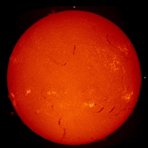 Image of Sun's chromosphere