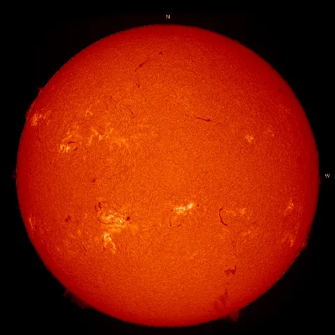 Image of Sun's chromosphere