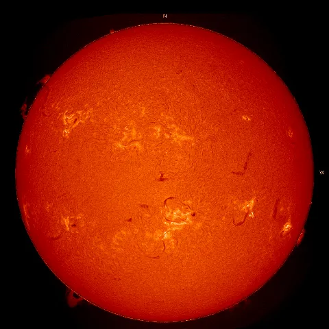 Image of Sun's chromosphere