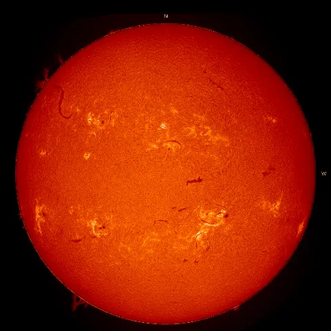 Image of Sun's chromosphere