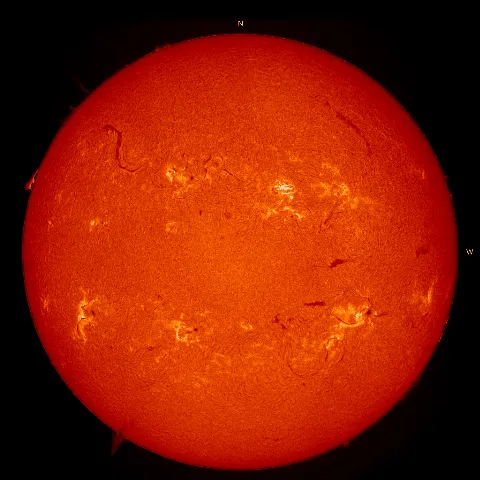 Image of Sun's chromosphere