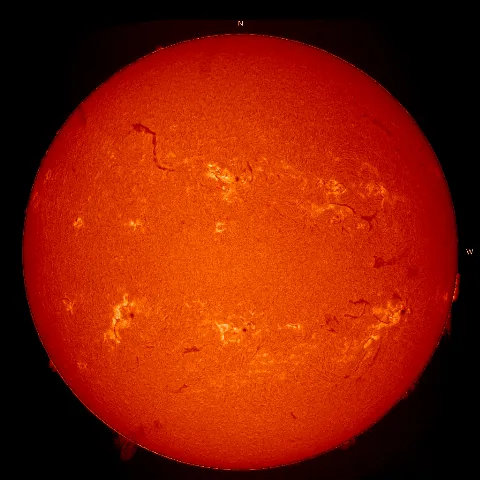 Image of Sun's chromosphere