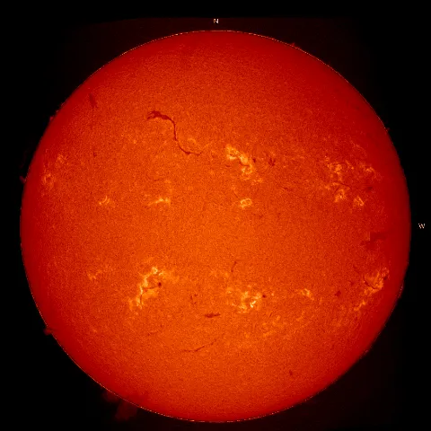 Image of Sun's chromosphere