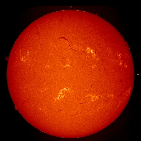 Image of Sun's chromosphere