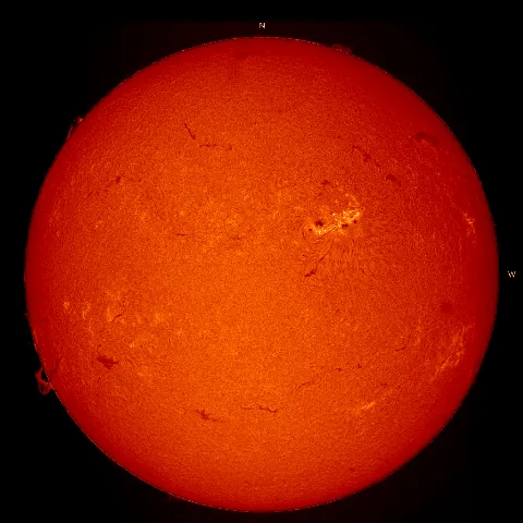 Image of Sun's chromosphere