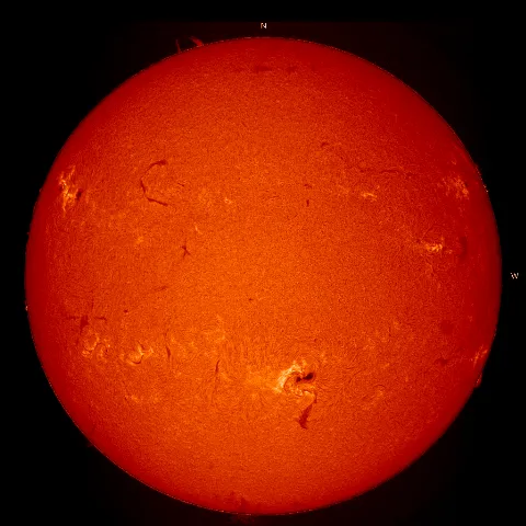 Image of Sun's chromosphere