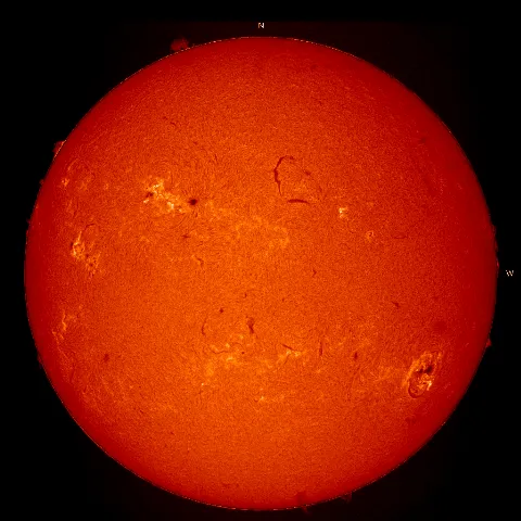 Image of Sun's chromosphere