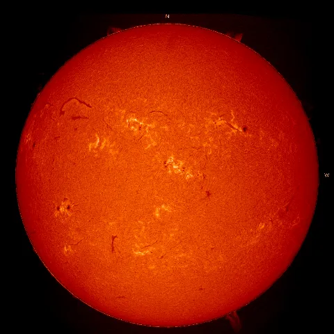 Image of Sun's chromosphere