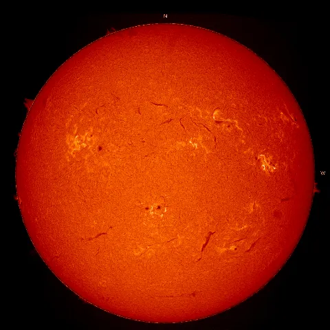 Image of Sun's chromosphere