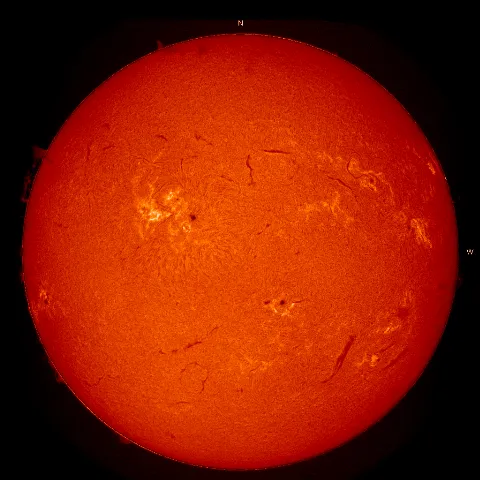 Image of Sun's chromosphere